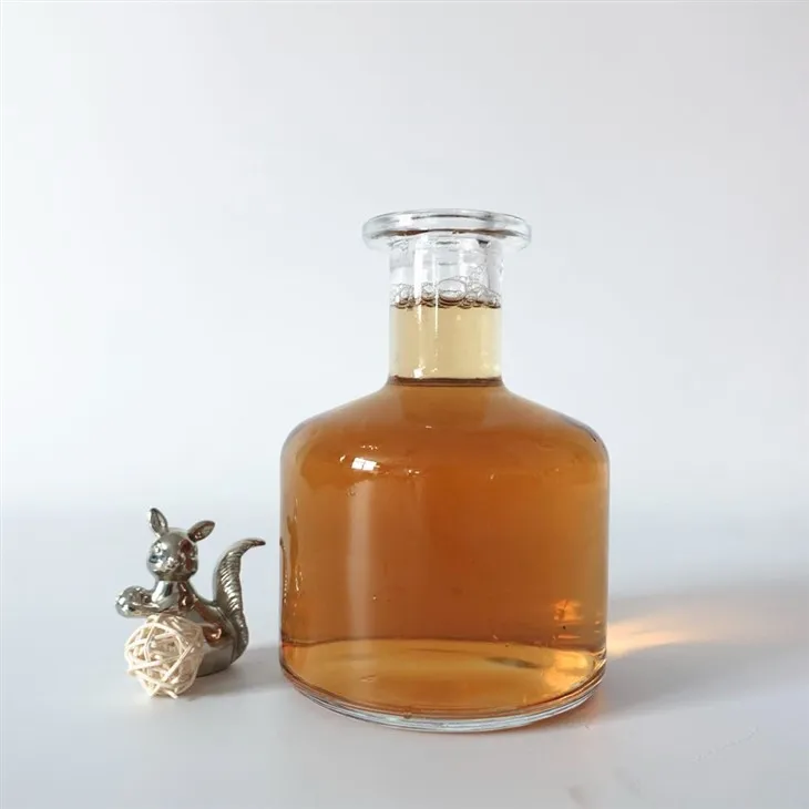 750ml 560g کرسٹل وائٹ پاٹ بیلیڈ گلاس شراب کی بوتل فیکٹری قیمت